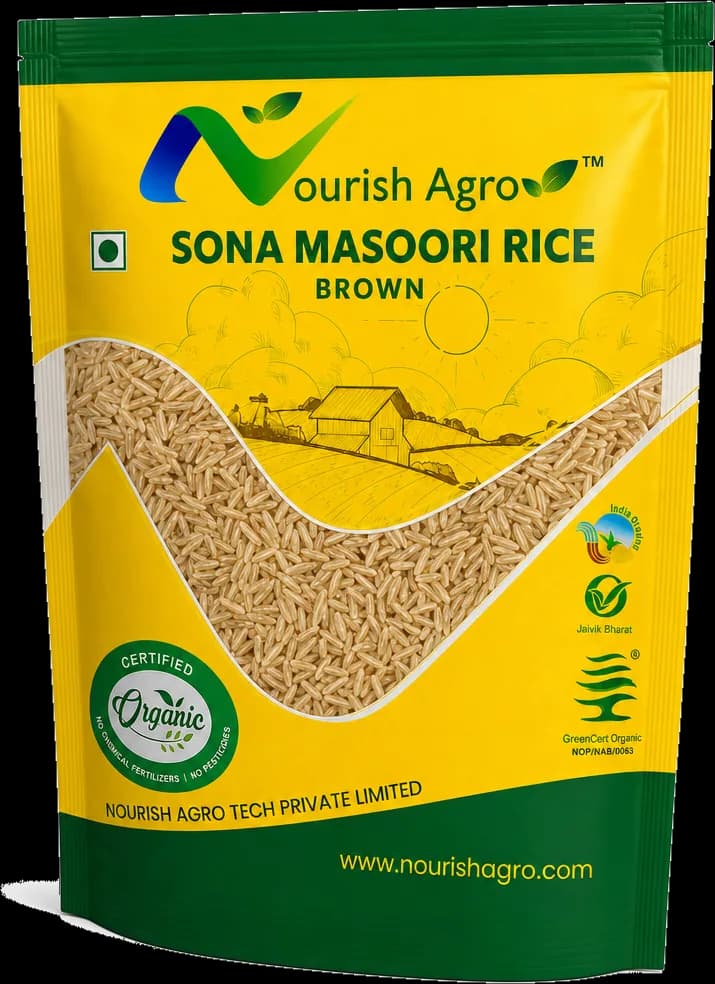 Brown Sona Masoori Rice - pack