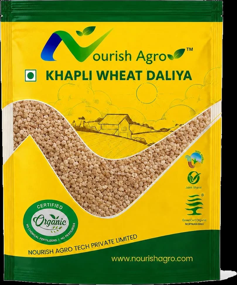 Khapli Wheat Daliya - pack