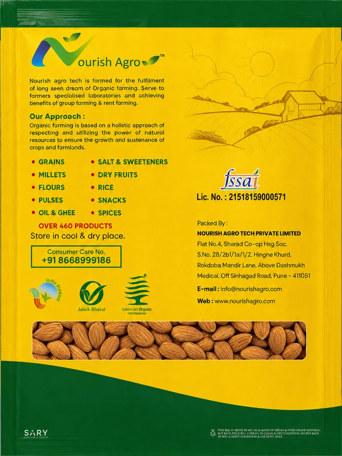 Almond - back of pack