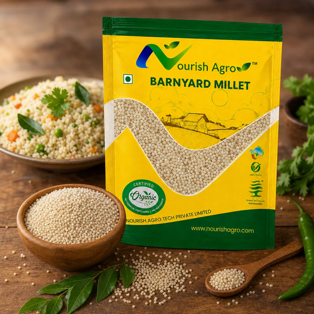Barnyard Millet - organic grains & millets from Nourish Agro