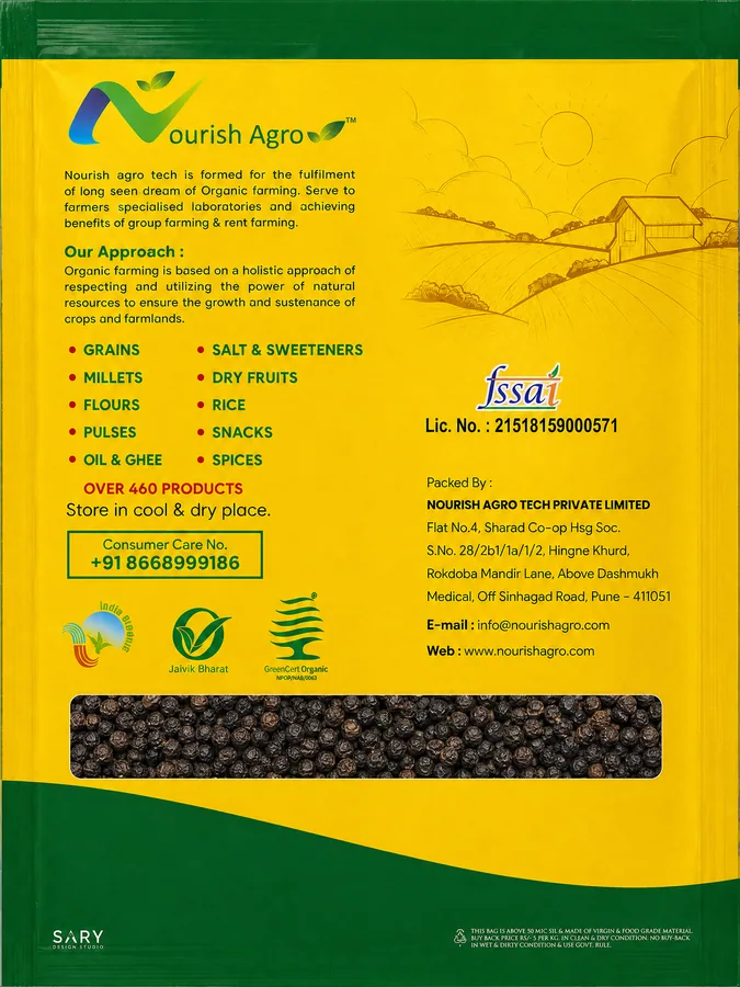 Black Pepper - back of pack