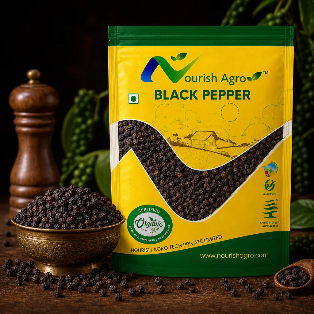 Black Pepper - organic spices & masalas from Nourish Agro