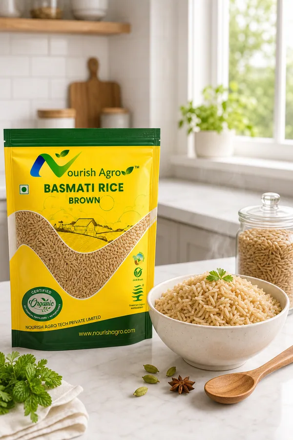 Brown Basmati Rice - back of pack