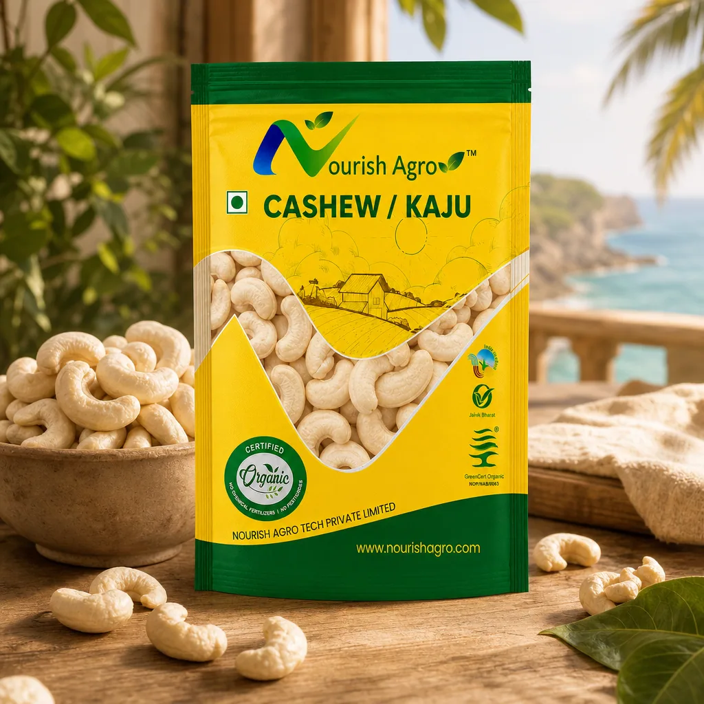 Cashew (Kaju) - organic dry fruits from Nourish Agro