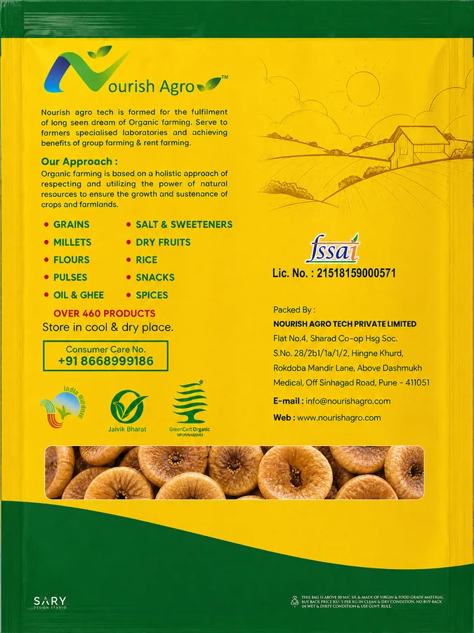 Dry Figs (Anjir) - back of pack
