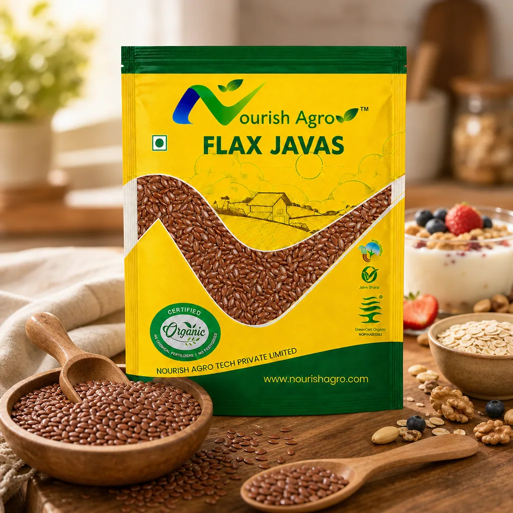 Flax Seeds (Javas) - organic spices & masalas from Nourish Agro