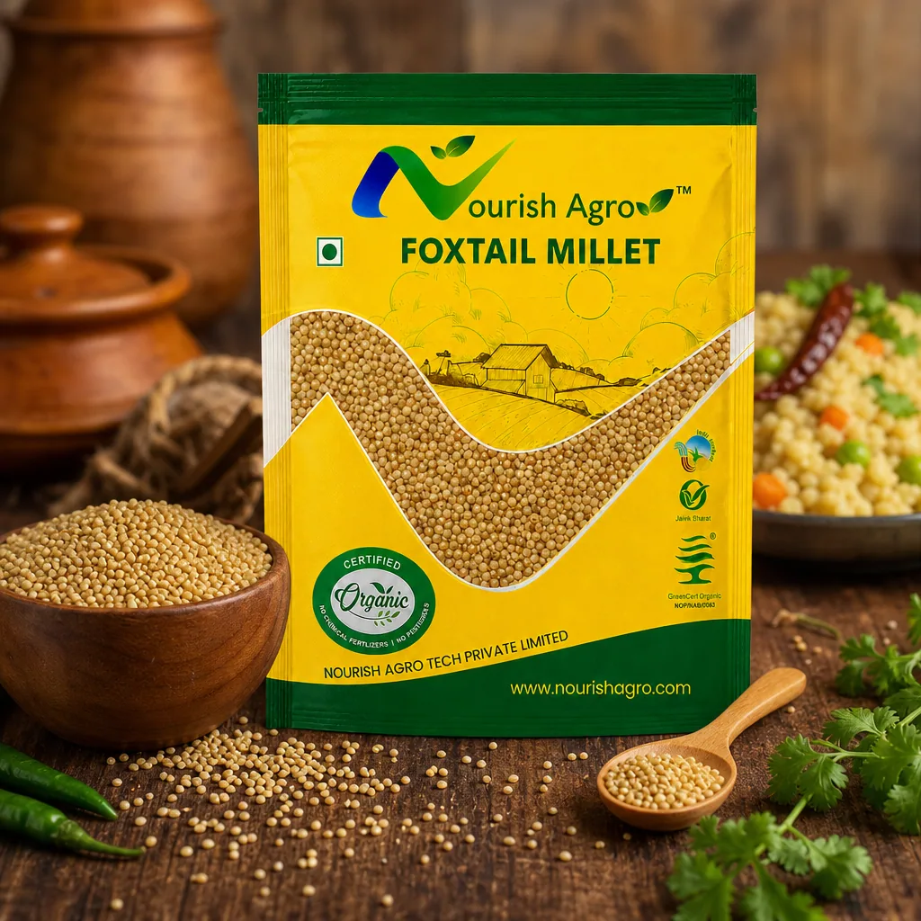 Foxtail Millet - organic grains & millets from Nourish Agro