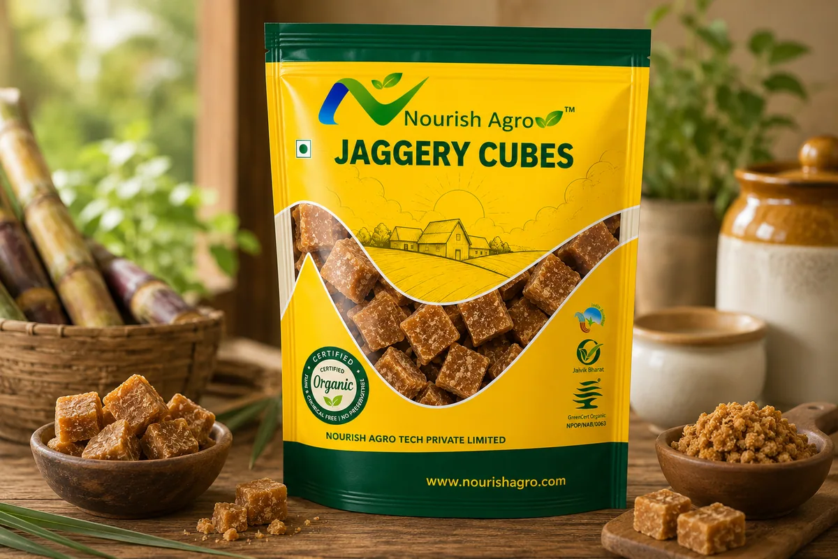 Jaggery Cubes - organic salt & sweeteners from Nourish Agro