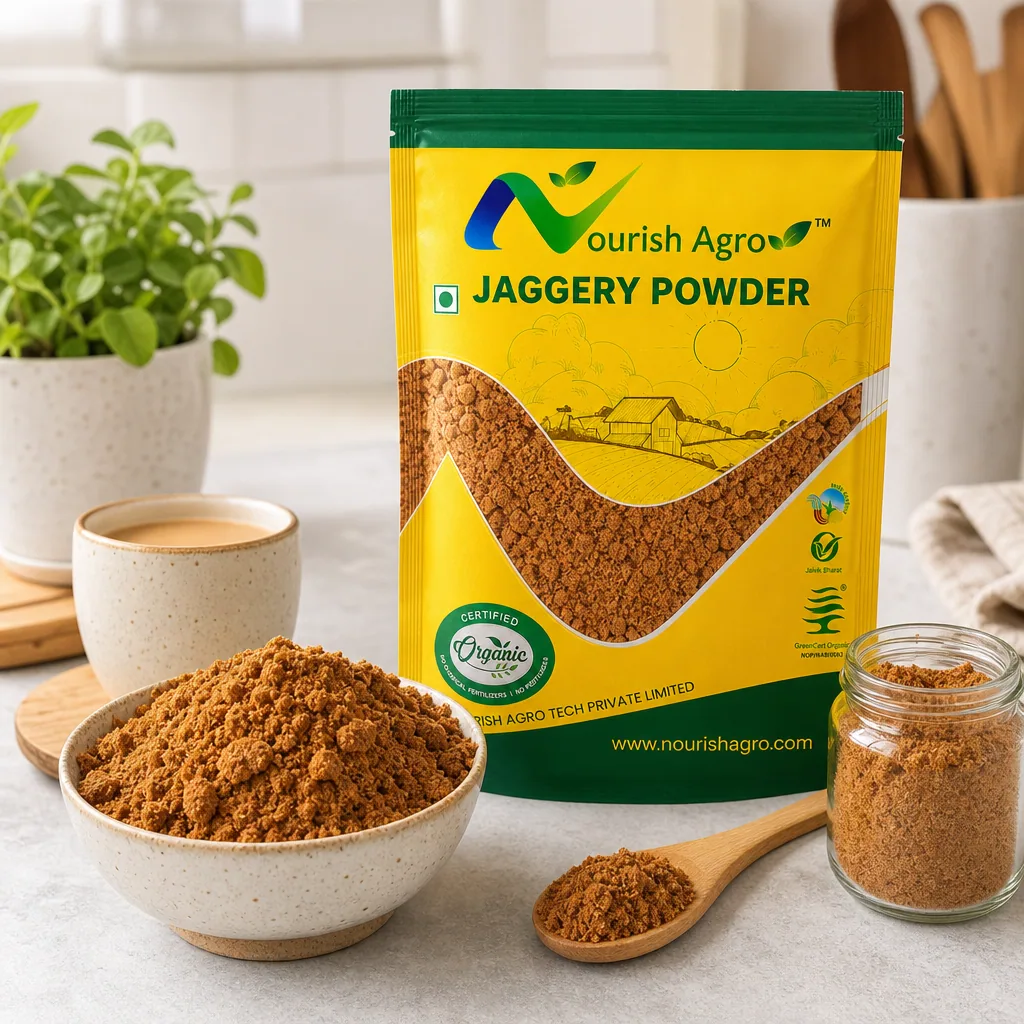 Jaggery Powder - organic salt & sweeteners from Nourish Agro