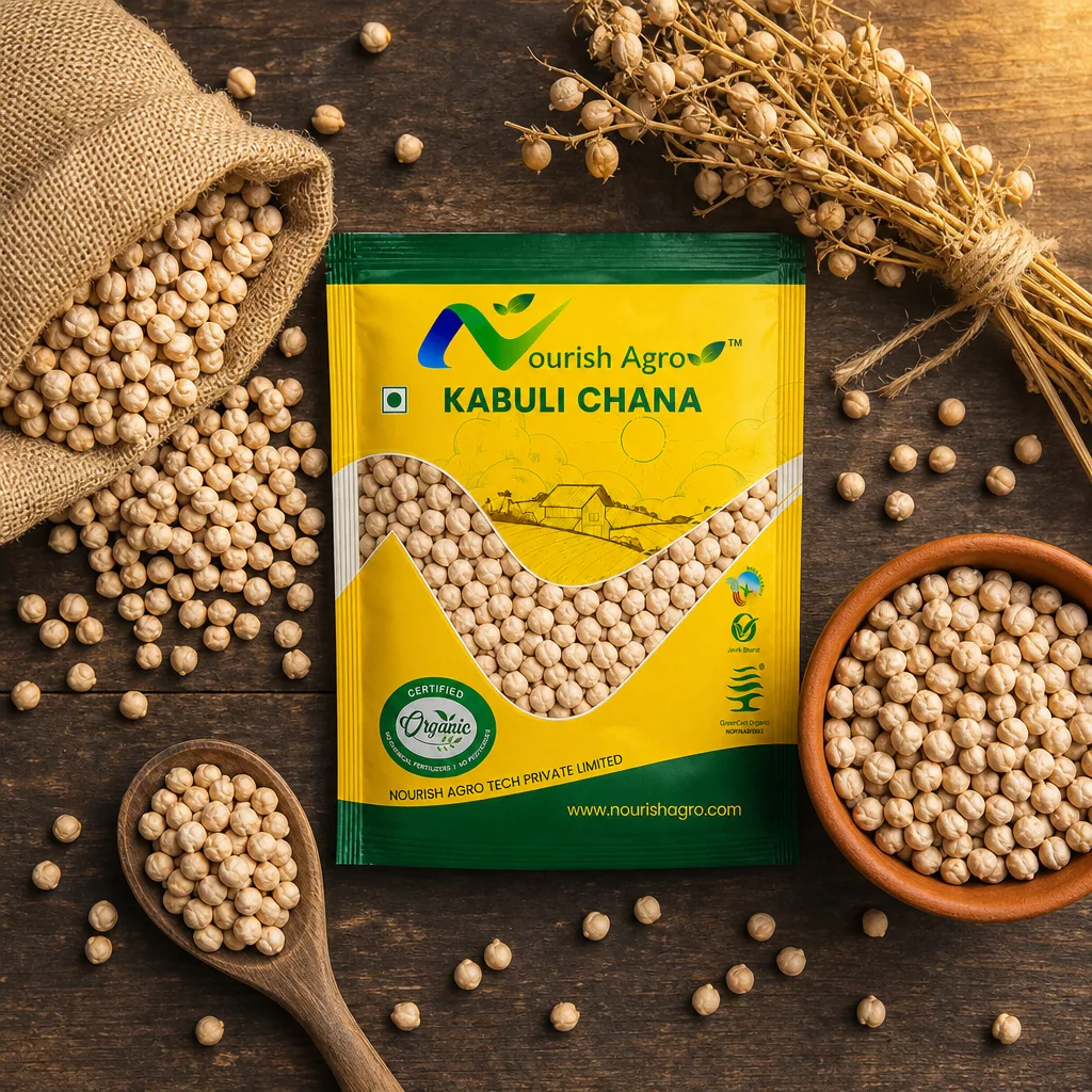 Kabuli Chana - organic pulses & dals from Nourish Agro