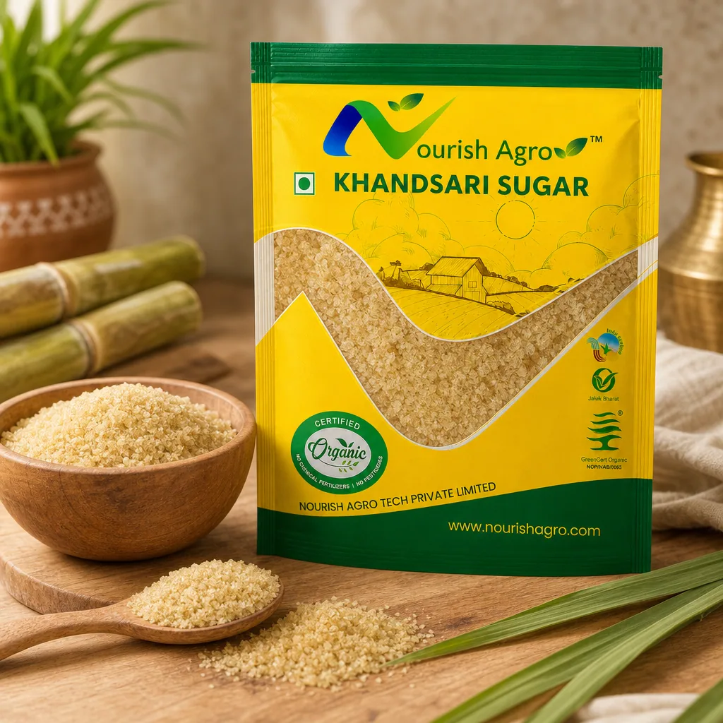 Khandsari Sugar - organic salt & sweeteners from Nourish Agro