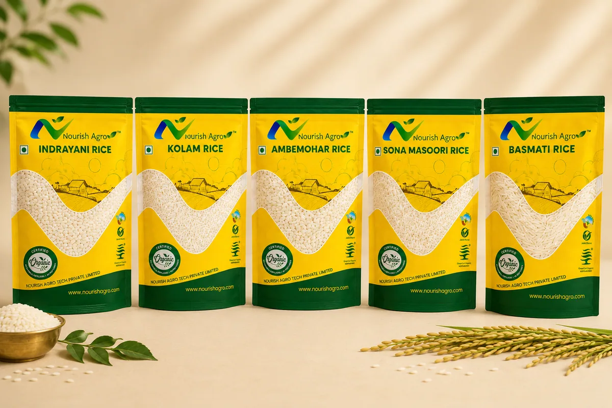 Kolam Rice - organic rice from Nourish Agro