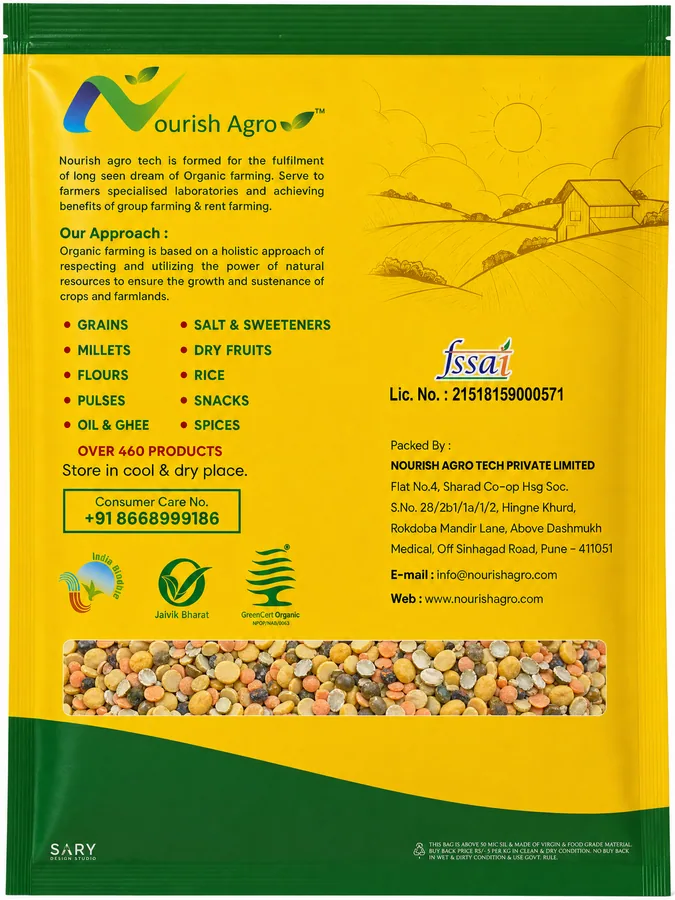 Panchratna Mix Dal - back of pack