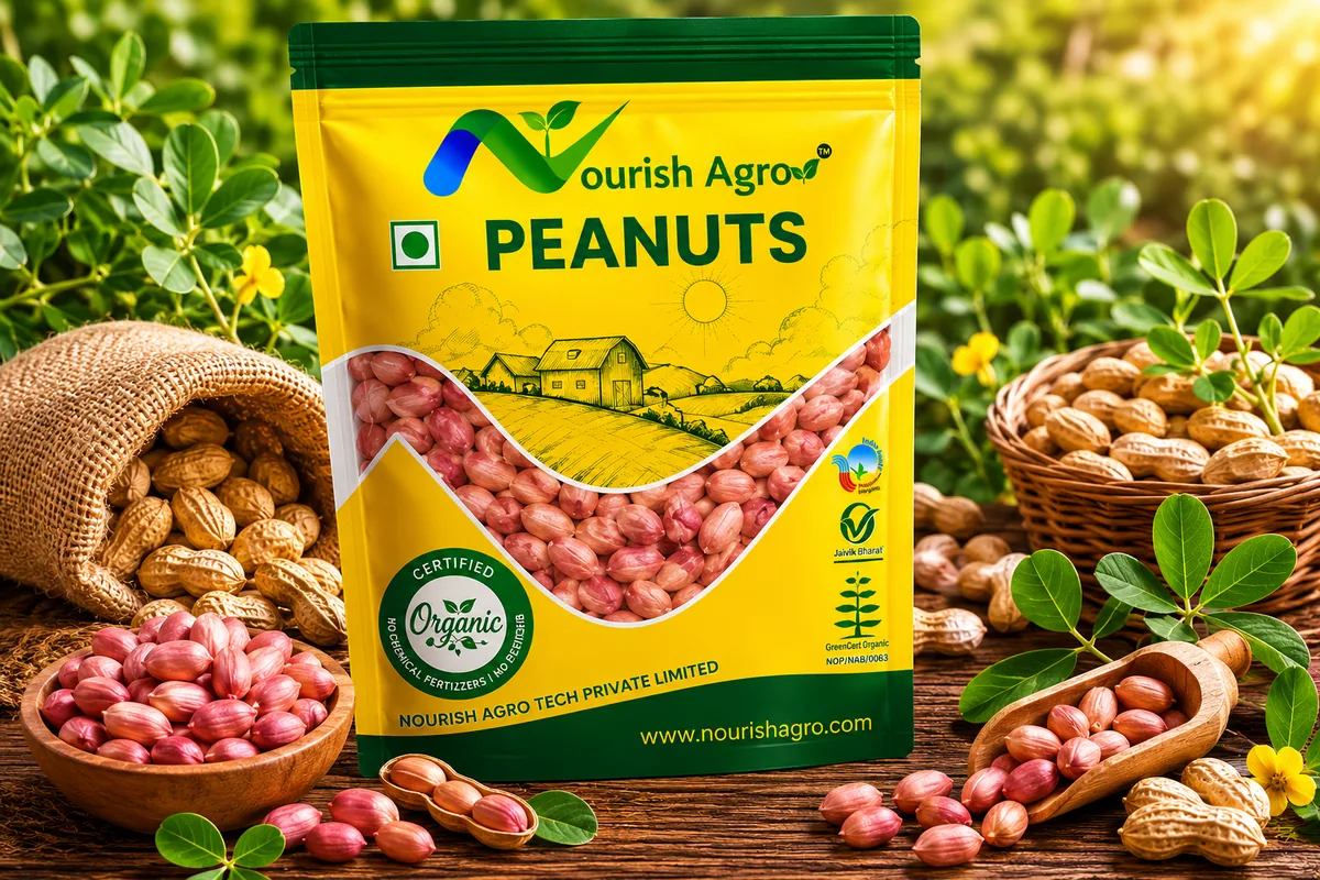 Peanuts - organic pulses & dals from Nourish Agro