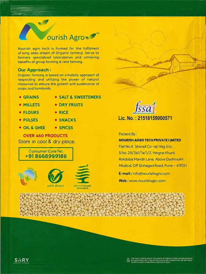 Proso Millet - back of pack