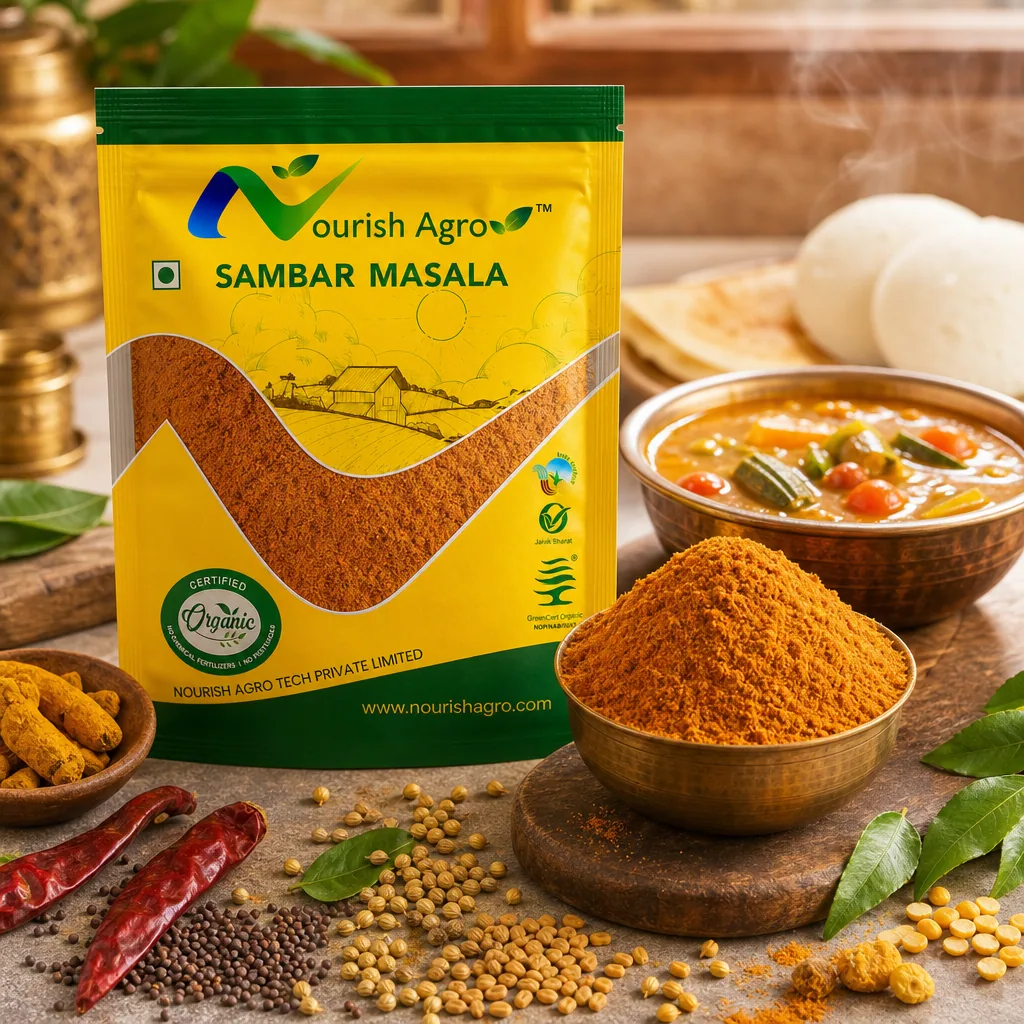 Sambar Masala - organic spices & masalas from Nourish Agro