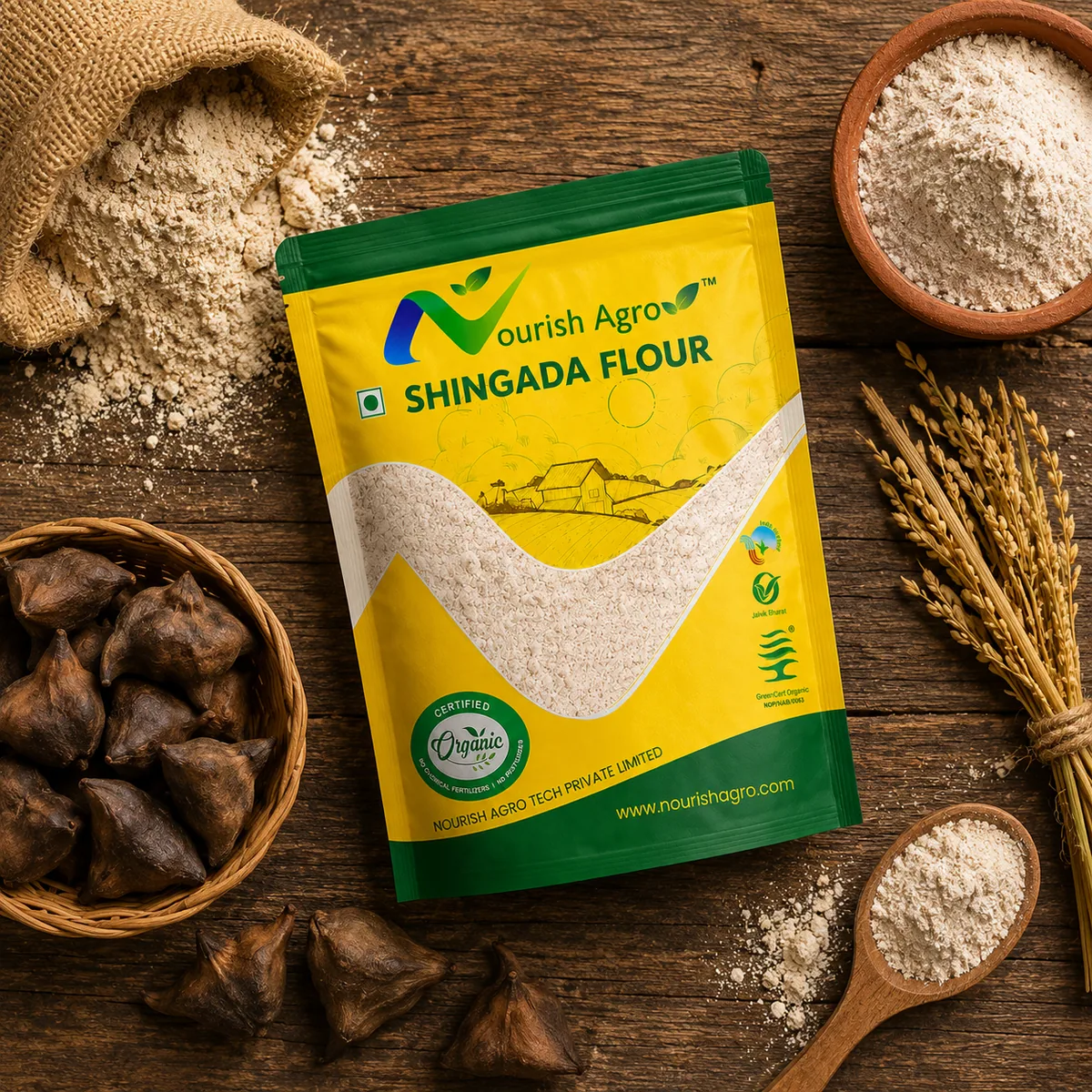 Shingada Flour - organic flours from Nourish Agro