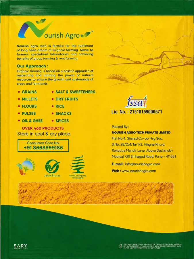 Turmeric Powder - back of pack