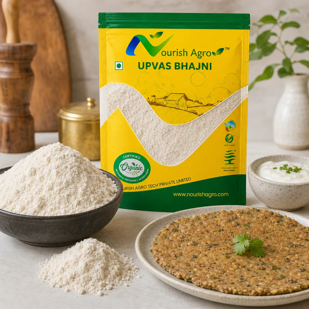 Upvas Bhajni - organic snacks & batters from Nourish Agro