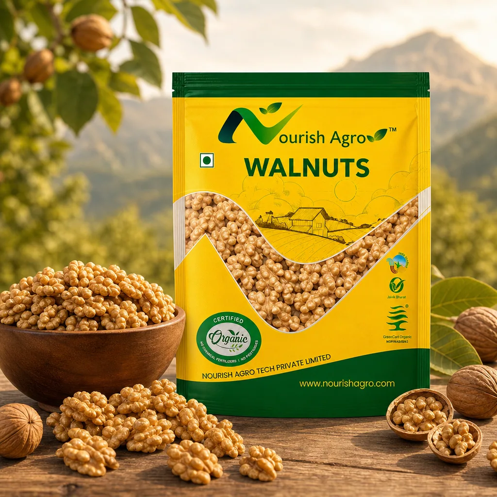 Walnuts - organic dry fruits from Nourish Agro